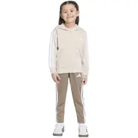 Adidas Essentials 3 Stripes Lk Tracksuit Beige 7-8 Years Enfants