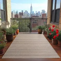 Ayyildiz Hali Ayyildiz Tapis d’extérieur terrasse Beige 200x290 cm d'extérieur, Résistant aux intempéries et aux UV, Cuisine, Balcon, Jardin, Salon et salle à manger, scandi