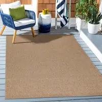 Ayyildiz Hali Ayyildiz Tapis d’extérieur terrasse Beige 80x250 cm d'extérieur, Design vintage, pour Terasse-Balcon-Cuisine, dos en polypropylène