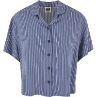 Urban Classics Chemisier 'Resort' bleu / blanc