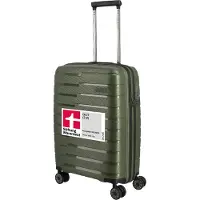 Travelite Air Base, Trolley, Hard Shell, Olive, Small, 4 Wheel, TSA Combination Lock