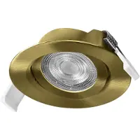 Osram 4099854595615 Kit de spots LED encastrables orientables 4,9 W, laiton