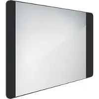 Nimco Miroir de salle de bain LED noir 80x60 cm ZPC 42003-90