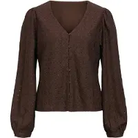Vila Laila Long Sleeve Blouse Marron XS Femme