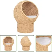 The Living Store Panier pour chats en jonc de mer