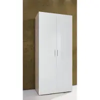 Wimex Armoire Armoire Malta chêne scié / blanc brillant 80cm 2 portes