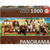 Sonstige Verlage Puzzle panoramique 1000 pièces Chiens sur la plage 19038