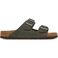 Birkenstock - Sandales en cuir - Arizona LEOI Regular Thyme en Cuir - Taille 42 - Vert