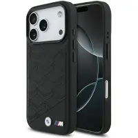 BMW Etui M Shape Logo MagSafe do iPhone 17 Pro czarny (Apple iPhone 17 Pro), Coque pour téléphone portable, Noir