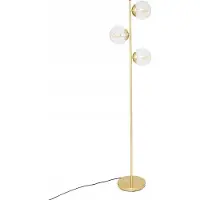 Atmosphera Lampadaire COL, sphère dorée, hauteur 162 cm