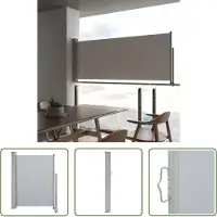 The Living Store Store latéral extensible 100x300 cm Gris