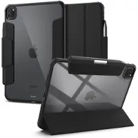 Spigen tui Ultra Hybrid Pro con u pour iPad Pro 11 pouces M4 (2024) avec dos transparent et porte-crayon - Noir