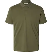 Selected T-Shirt 'SLHFave' olive
