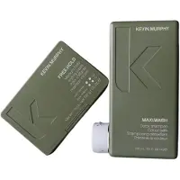Kevin Murphy Set Maxi Wash Hair Shampoo 250 ml Lanolin Wax Hair Styling Wax Medium Hold 100 g Unisex (250 ml)