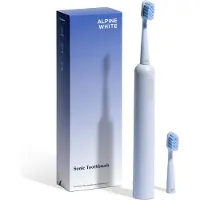 ALPINE WHITE Brosse à dents sonique Sonic Toothbrush avec trois niveaux d'intensité Bleu One Size