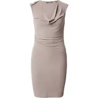 GUESS Karole Draped Long Sleeve Short Dress Marron M Femme