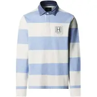 Hackett Hm5700018 Long Sleeve Polo Bleu M Homme