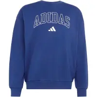 Adidas Sweat de sport bleu foncé / blanc
