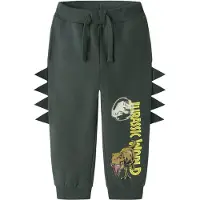 Name it Pantalon 'NMMJAL JURASSIC' jaune / gris foncé / olive