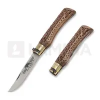 Antonini Couteau pliant Old Bear Collection Wood Carved L