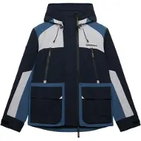 Superdry Colour Block Windbreaker Jacket Bleu L Homme