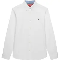 Superdry Preppy Oxford Long Sleeve Shirt Blanc L Homme