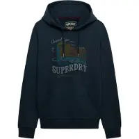 Superdry Sweat-shirt 'Outdoors Mountain' bleu marine / opal / olive / pétrole