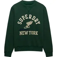Superdry Vintage Athletic Crew Sweatshirt Vert M Homme