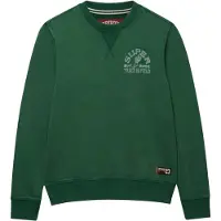 Superdry pour homme. M2014466A Sweat Vintage Prep Relaxed vert (L), Casuel, Coton