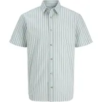 Jack & Jones Chemise à Manches Courtes Chad Oxford Stripe