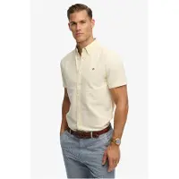 Superdry Preppy Oxford Short Sleeve Shirt Jaune L Homme