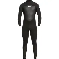 Quiksilver 3/2 Mm Prologue Long Sleeve Back Zip Neoprene Suit Noir XS Homme