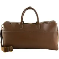 Ted Baker Cuir sac de voyage Siimons Pebbled Leather Holdall Tan brun