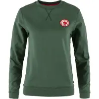 Fjall Raven - Sweat en coton biologique - 1960 Logo Badge Sweater W Deep Patina pour Femme en Coton - Taille L - Vert