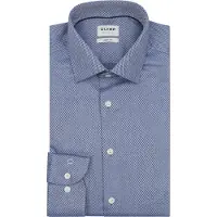 Olymp Chemise business bleu marine / blanc