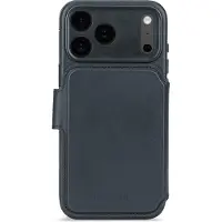 Decoded Portefeuille détachable 2 en 1 en cuir MagSafe pour Apple iPhone 17 Pro - Navy Shadow