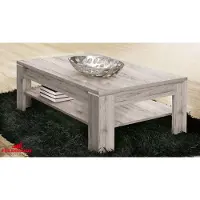 Forte Table basse 120 x 75 cm, chêne sable, rectangulaire, table de salon, table d'appoint