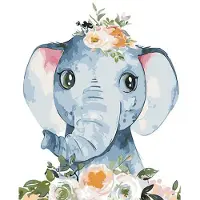 Koh-I-Noor Peinture par numéros 40 x 50 cm Éléphant - Koh-I-Noor