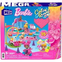 Mega Construx Barbie Color Reveal Train And Care For Pets