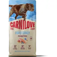 Carnilove True Fresh Fish And Turkey Adult Dog Food 12kg Clair