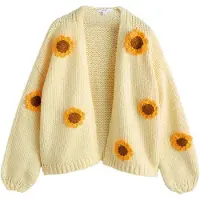 Next Cardigan marron / safran / jaune clair