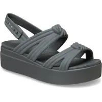 Crocs Brooklyn Low Wedge Sandals Argenté EU 39-40 Femme