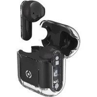 Celly SHEER Casque True Wireless Stereo (TWS) Ecouteurs Appels/Musique Noir, Transparent