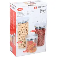 Alpina Set de 3 verres à provisions ALPINA