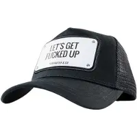 John Hatter & Co Let´s Get Fucked Up Cap Noir