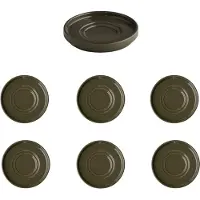 Aps Untertasse THE GRID braun Ø 12,5 cm, 1 St., Soucoupe, Marron