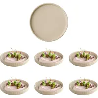 Aps Teller THE GRID beige Ø 16,0 cm, 1 St., Assiettes, Beige