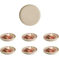Aps Teller THE GRID beige Ø 20,0 cm, 1 St., Assiettes, Beige