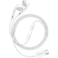 Avizar Mayaxess, écouteurs USB-C avec microphone, pour Oppo Reno 14, couleur blanche