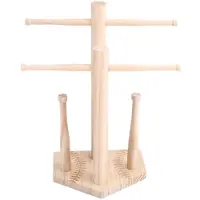 Semoic Présentoir à Bijoux en Bois, Support pour Colliers - Organisateur de Bijoux de Bureau, pour Bagues, Colliers, Boucles D'Oreilles et Bracelets